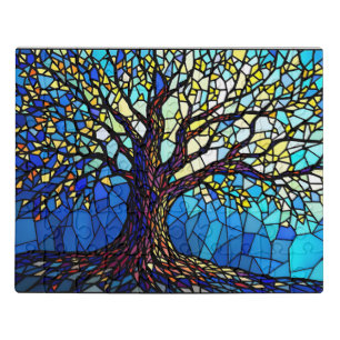 Tree of Life Shattered Glass Mosaic Jigsaw Puzzle