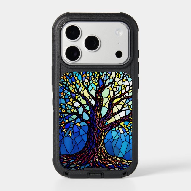 Tree of Life Shattered Glass Mosaic Otterbox iPhone Case (Back)