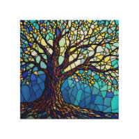 Tree of Life Shattered Glass Mosaic
