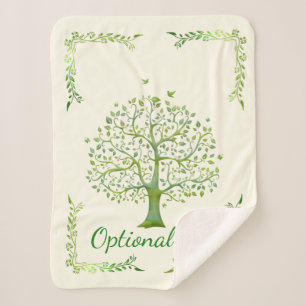 Tree of Life Sherpa Blanket