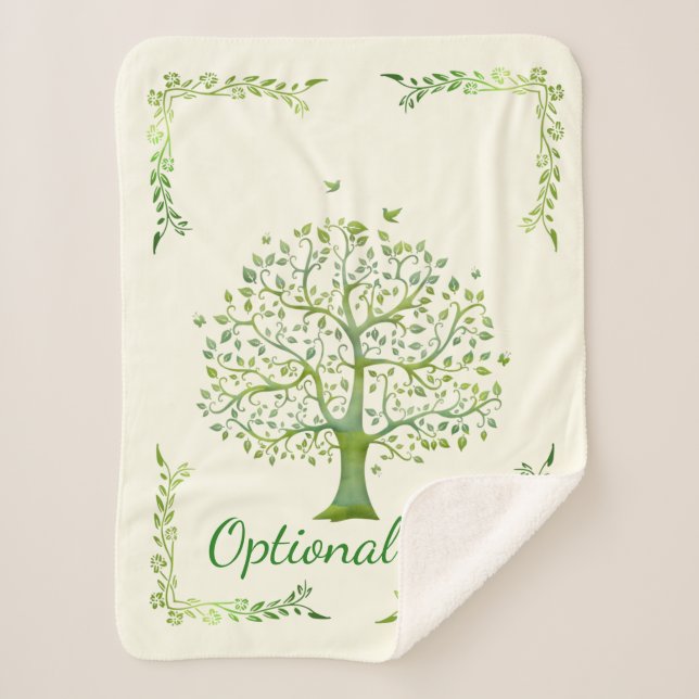 Tree of Life Sherpa Blanket (Front)