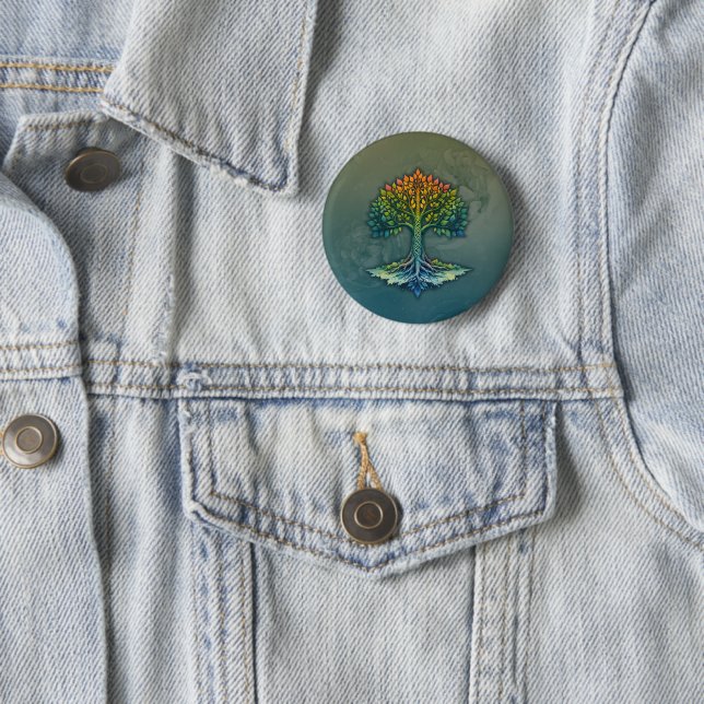 Tree of Life Shifting Dawn  Button (In Situ)