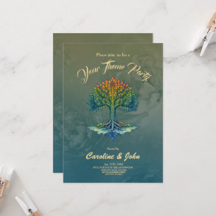 Tree of Life Shifting Dawn  Invitation