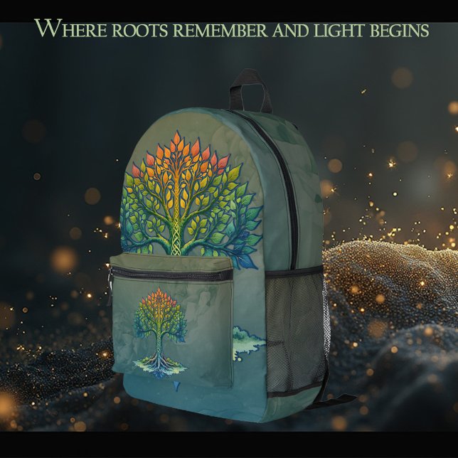 Tree of Life Shifting Dawn  Printed Backpack (Creator Uploaded)