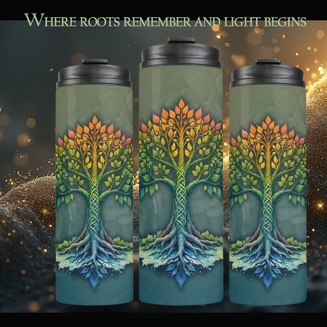 Tree of Life Shifting Dawn  Thermal Tumbler (Creator Uploaded)
