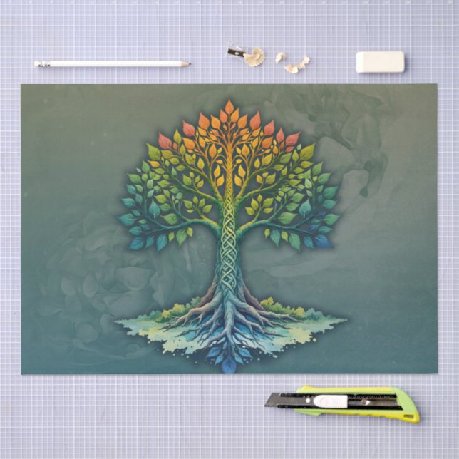 Tree of Life Shifting Dawn  Tissue Paper (Craft)
