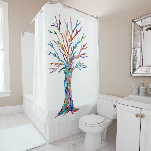Tree of Life Shower Curtain (In Situ)