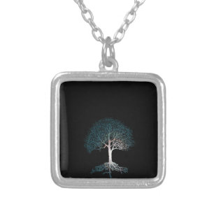 Tree of Life Silent Night Silver Plated Necklace