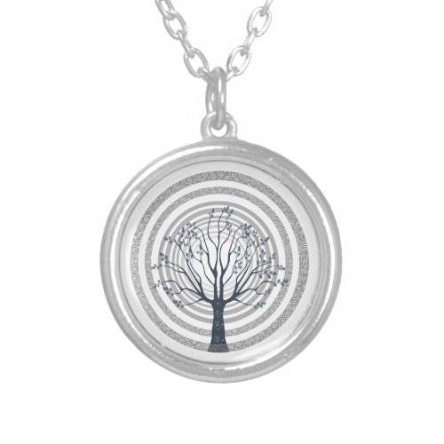 Tree of life silver plated necklace