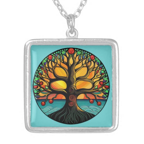 Tree of Life  Silver Plated Necklace