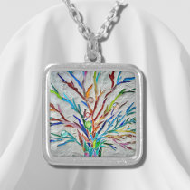 Tree Of Life Silver Plated Necklace