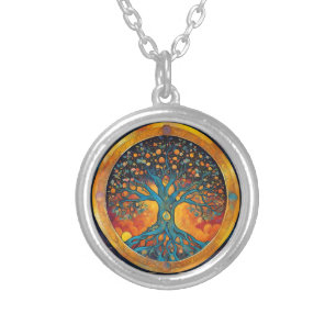 Tree of Life Silver Plated Necklace