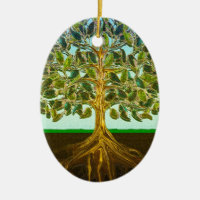 Tree of Life Simple Pleasures of Life Ceramic Ornament