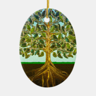 Tree of Life Simple Pleasures of Life Ceramic Ornament