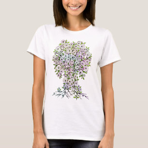 Tree Of Life - Spirals Leaves Fruits 1 T-Shirt