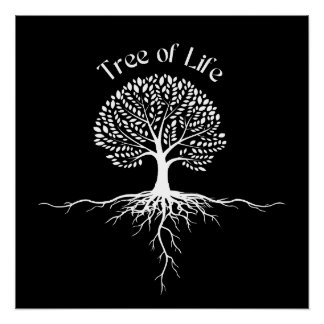 Tree of Life" Spiritual Art Poster