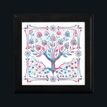 Tree of Life Spiritual Nature Gift Box<br><div class="desc">Beautiful tree of life design in blue and pink blended colors.</div>