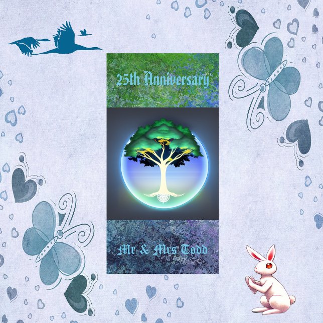 Tree Of Life Spirituality 25th Anniversary Party  Paper Guest Towels (Tree Of Life Spirituality 25th Anniversary Party Paper Guest Towels)