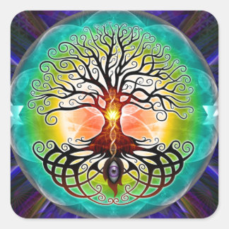Tree Of Life Square Sticker