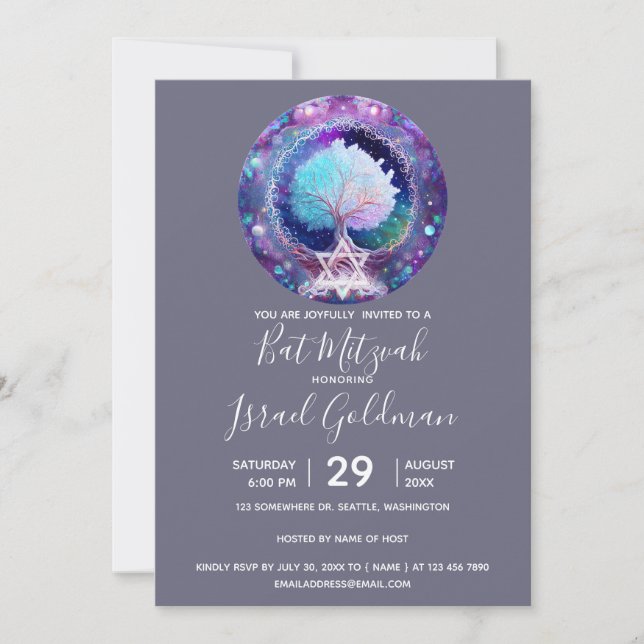 Tree of Life | Starry Night Invitation (Front)