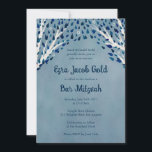 Tree of Life Stars Custom Bat Bar Mitzvah QR Code Invitation<br><div class="desc">Perfect card to announce a bat mitzvah, bar mitzvah or other Jewish celebration! Hand made art for you! FULLY CUSTOMIZABLE! Click on “Personalize” above to edit the text and add your link to the QR code on the back. Click "edit using design tool" to adjust the fonts, colors and placements...</div>