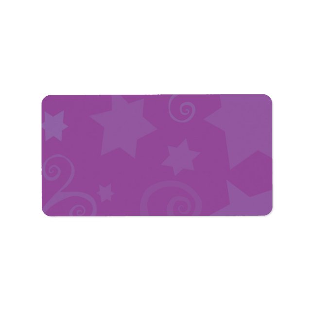 Tree of Life Stars Sticker Address Label (Front)