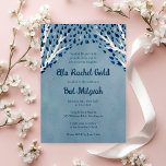 Tree of Life Stars Watercolor Bat Bar Mitzvah Invitation<br><div class="desc">Perfect card to announce a bat mitzvah, bar mitzvah or other Jewish celebration! Hand made art for you! FULLY CUSTOMIZABLE! Click on “Personalize” above to edit the text.. Click "edit using design tool" to adjust the fonts, colors and placements and to delete the back side watercolor design if you prefer....</div>