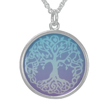 Tree Of Life Sterling Silver Necklace by efhenneke at Zazzle