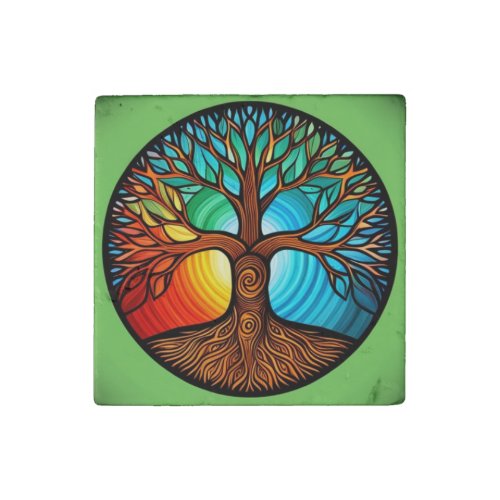 Tree of Life  Stone Magnet