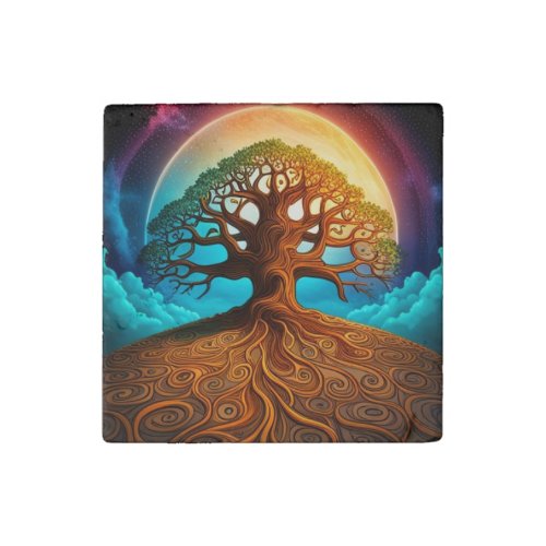 Tree of Life  Stone Magnet