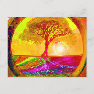 Tree of Life Sunrise Postcard