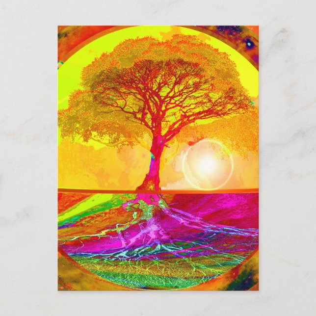 Tree of Life Sunrise Postcard (Front)