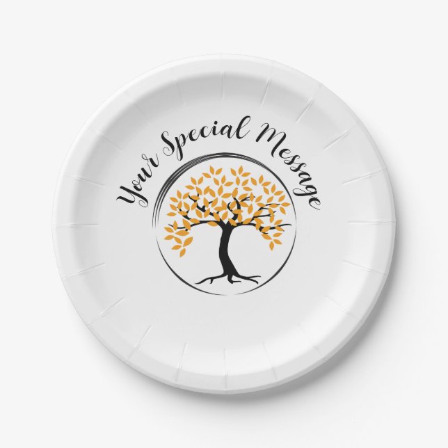 Tree of Life Survivor Party Paper Plates (Front)