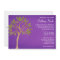 Tree of Life Swirls Purple Bat Mitzvah Invitations