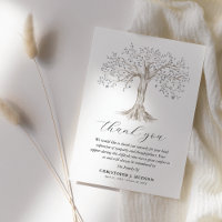 Tree of Life Sympathy Thank You Cards