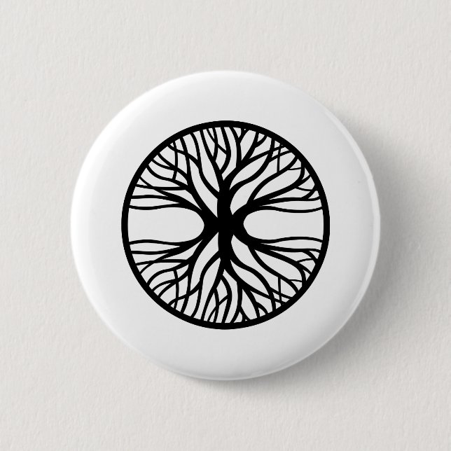 Tree Of Life Tattoo Button (Front)