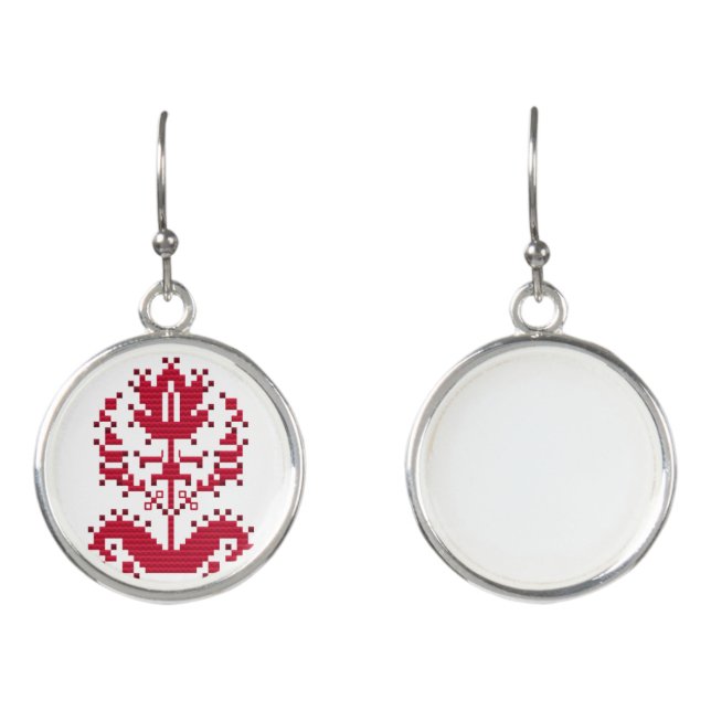 TREE OF LIFE & THE MOTHER GODESS PAD EARRINGS (Front)