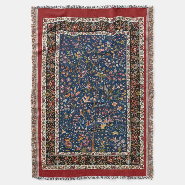 Tree Of Life Throw Blanket (Front Vertical)