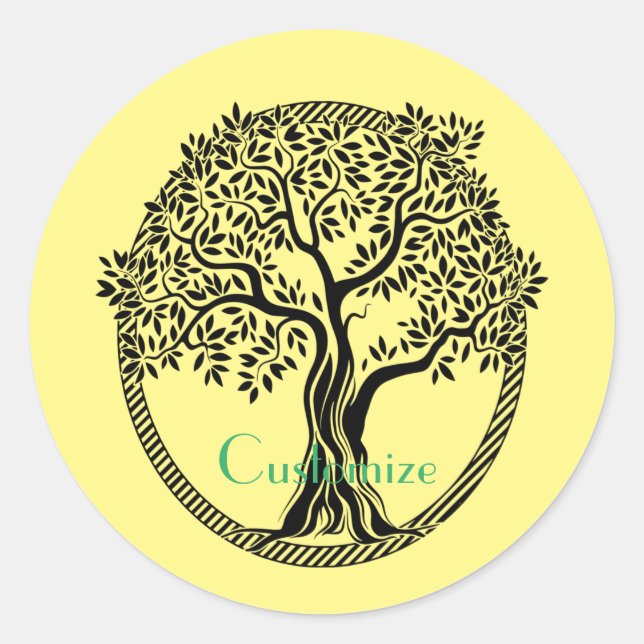Tree of Life  Thunder_Cove  Classic Round Sticker (Front)