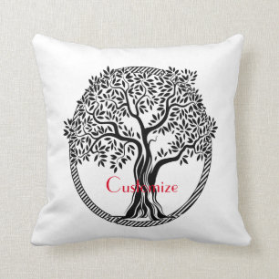 Tree of Life Thunder_Cove Throw Pillow