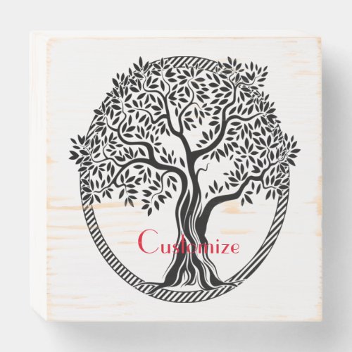 Tree of Life  Thunder_Cove   Wooden Box Sign