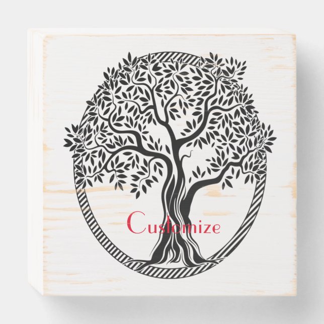 Tree of Life  Thunder_Cove   Wooden Box Sign (Front Horizontal)