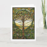 Tree of Life/Tiffany Stained Glass Window Holiday Card