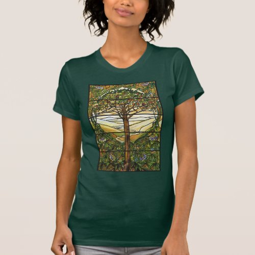 Tree of LifeTiffany Stained Glass Window T_Shirt