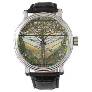 Tree of Life/Tiffany Stained Glass Window Watch