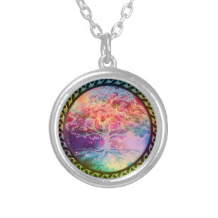 Tree of Life Tranquility Silver Plated Necklace