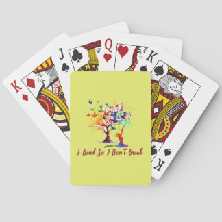 Tree of life, tree, butterfly poker cards