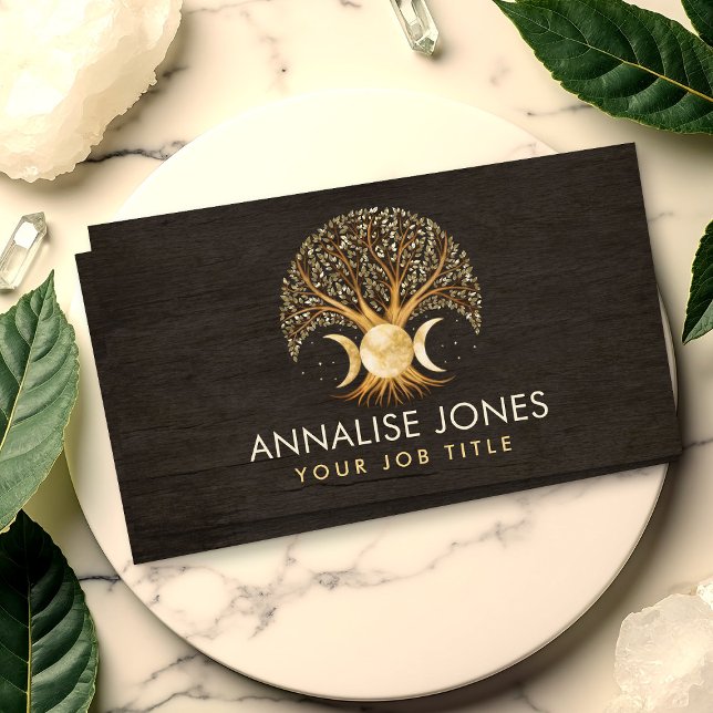 Tree of life - Triple Moon  Business Card (Creator Uploaded)