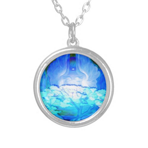 Tree of Life Vibration Silver Plated Necklace