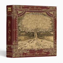Tree of Life Vintage Look Artwork 3 Ring Binder
